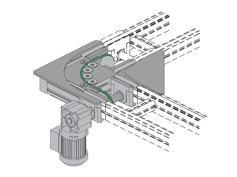 Xhl15-06a 90° circular belt turning unit