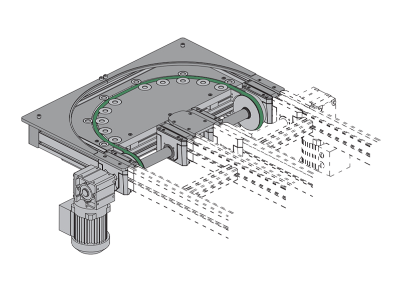 Xhl15-07a 180° circular belt turning unit
